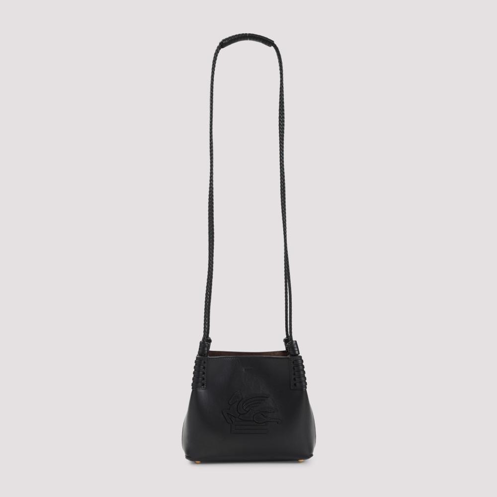 Etro Small Libra Pegaso Patch Tote Bag In Black