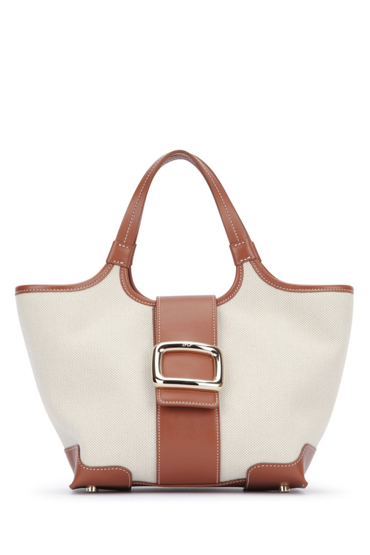 Roger Vivier Beige Grand Mini Tote
