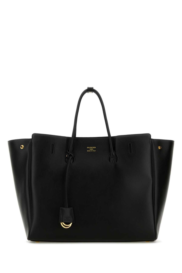 Balenciaga Leather Hampton Shopping Bag With Top Handles