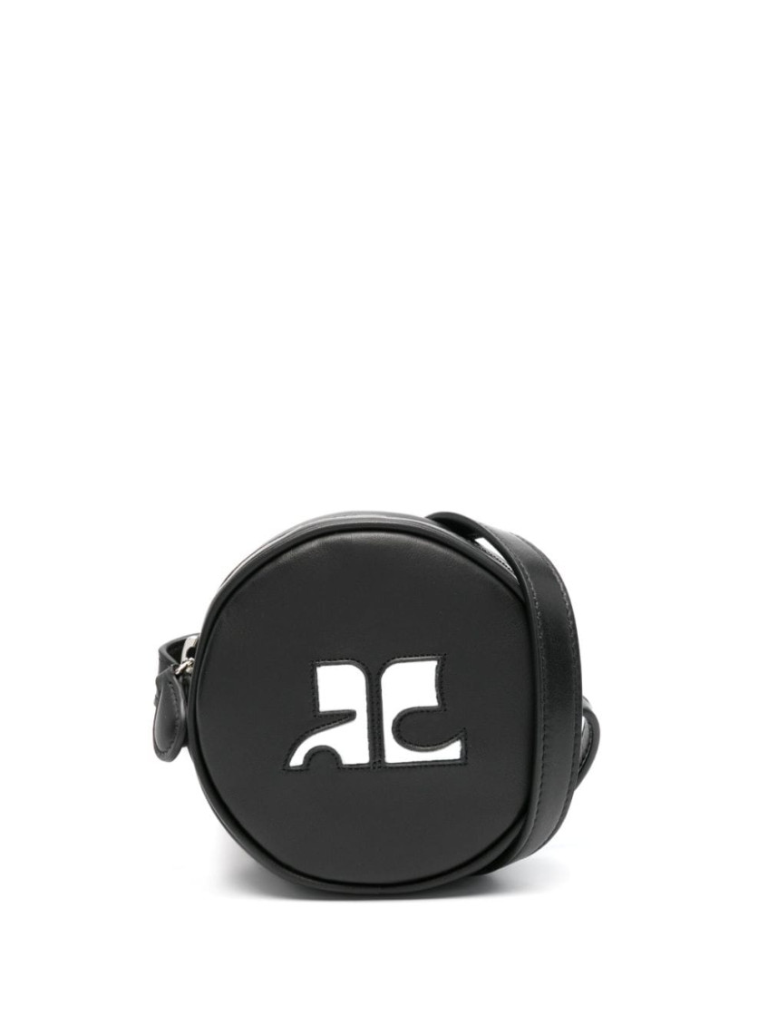 Courrèges Black Round Re-edition Mini Bag