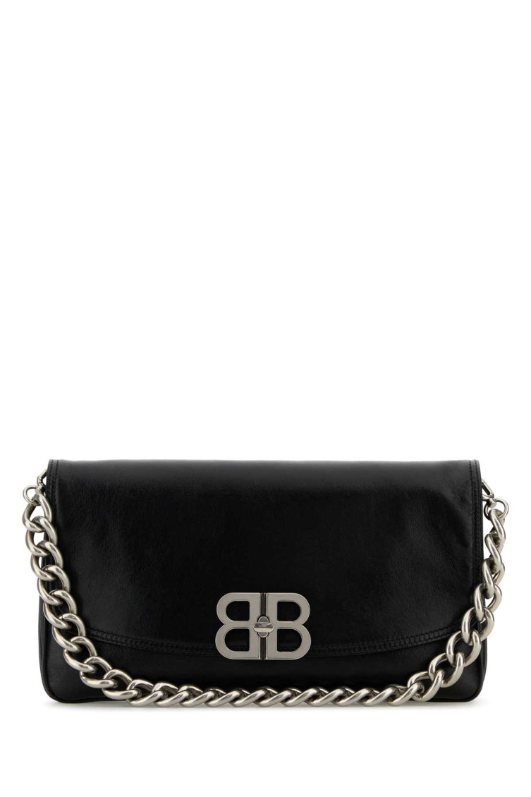 Balenciaga Medium Bb Soft Flap Leather Shoulder Bag