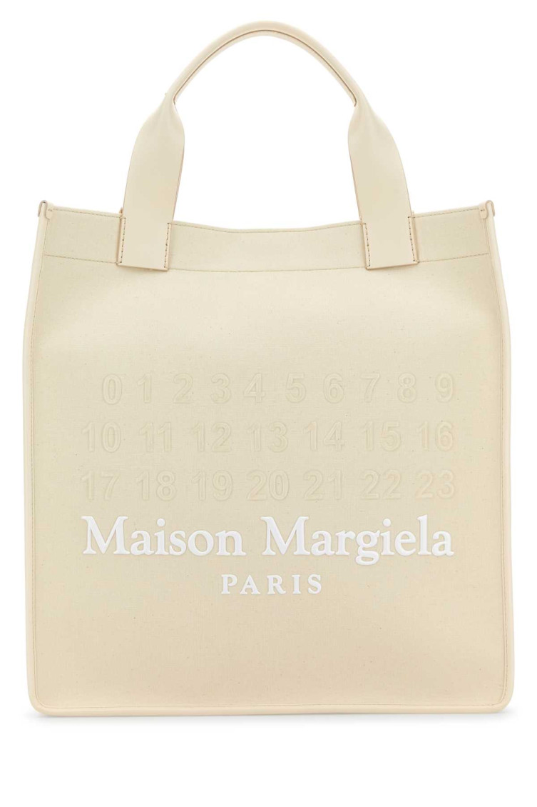 Maison Margiela Women's Ivory Canvas Shopping Bag
