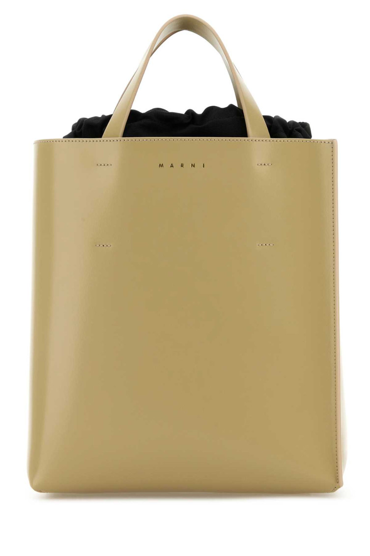 MARNI BEIGE MUSEO SMALL TOTE 