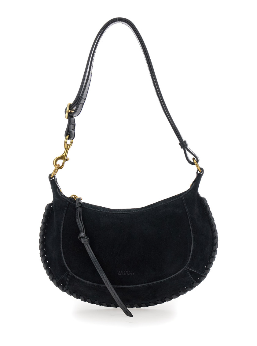 Isabel Marant Black Oskan Moon Shoulder Bag