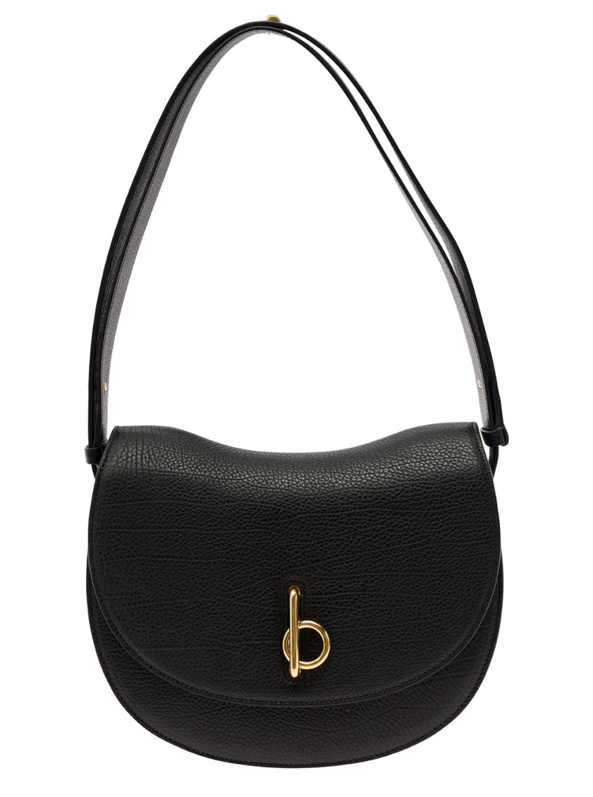 Burberry Women's Elegant Leather Bag For All Occasions In Black