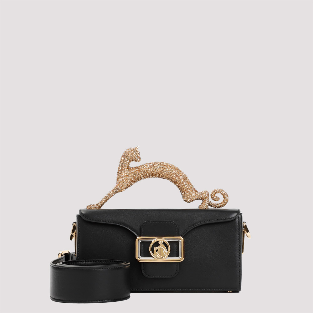 Lanvin Black Nano Cat Pencil Crossbody Bag