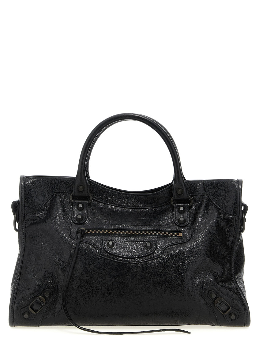Balenciaga Black Le Citi Medium Satchel