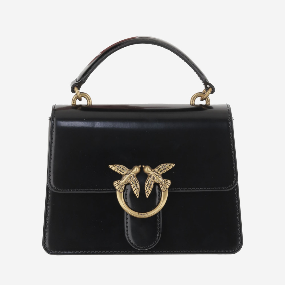 Pinko Black Mini Love One Satchel