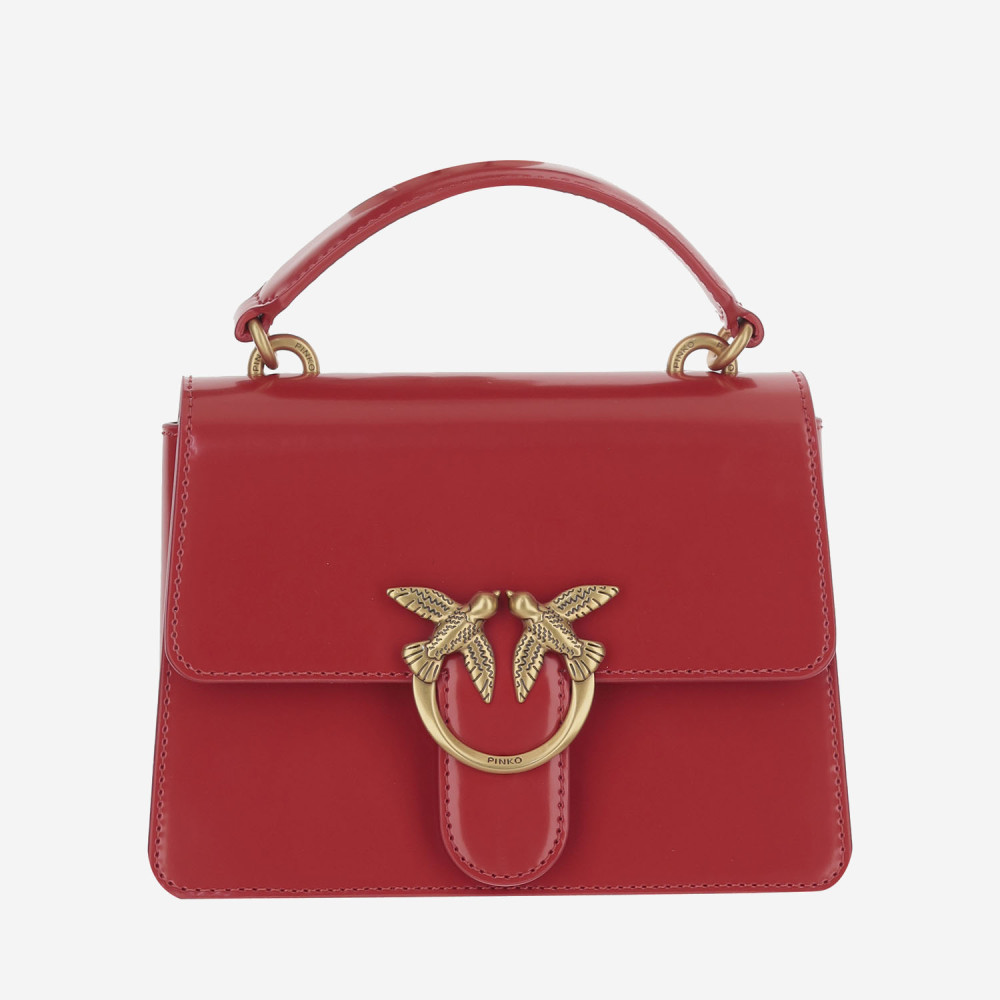 Pinko Red Mini Love One Satchel