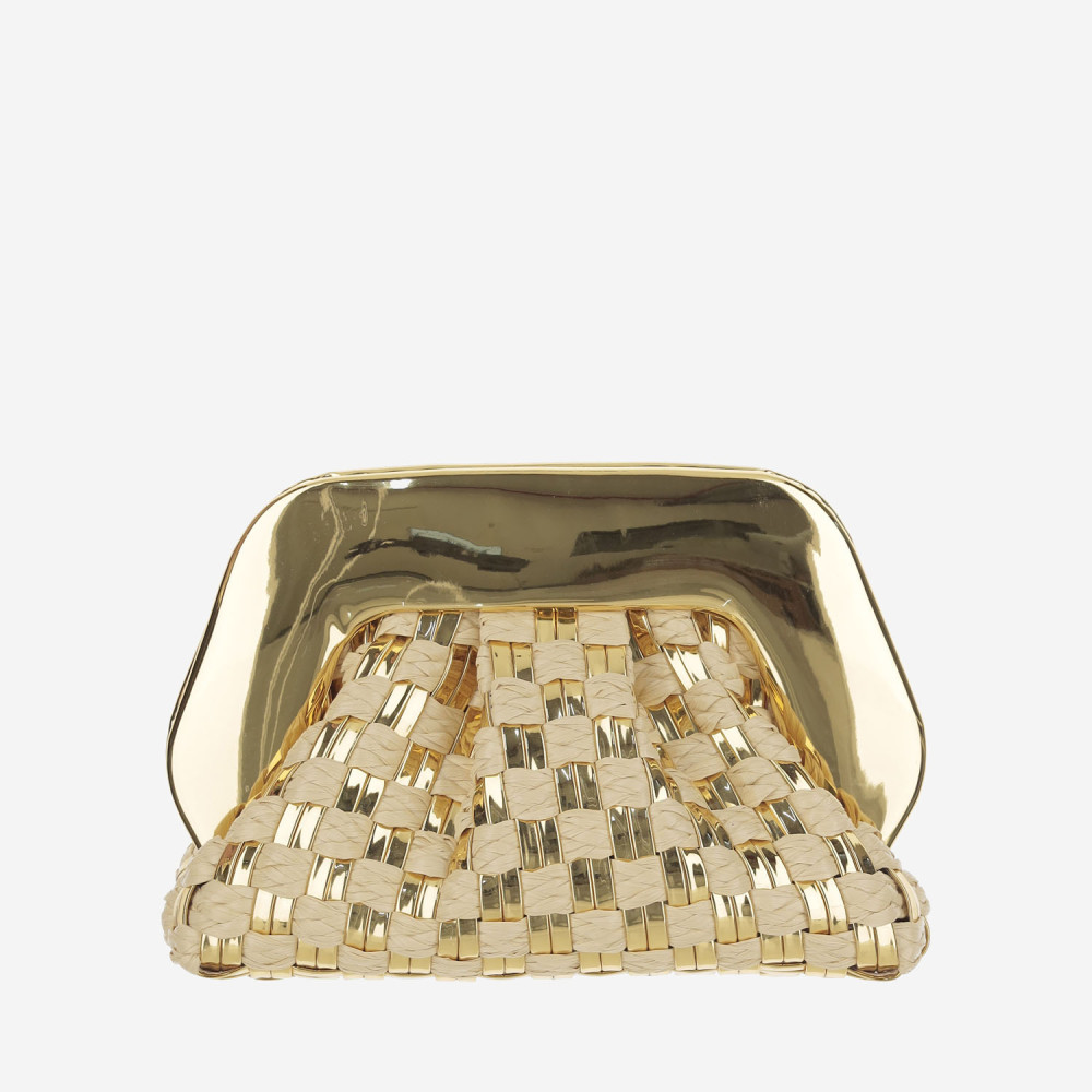 Themoirè Golden Gea Clutch