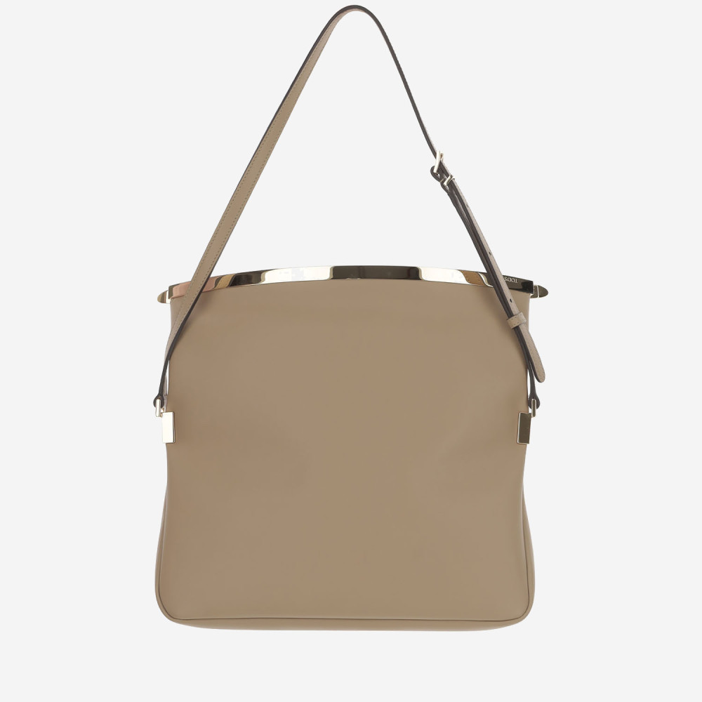 Tod's Beige Flap Foldable Shoulder Bag