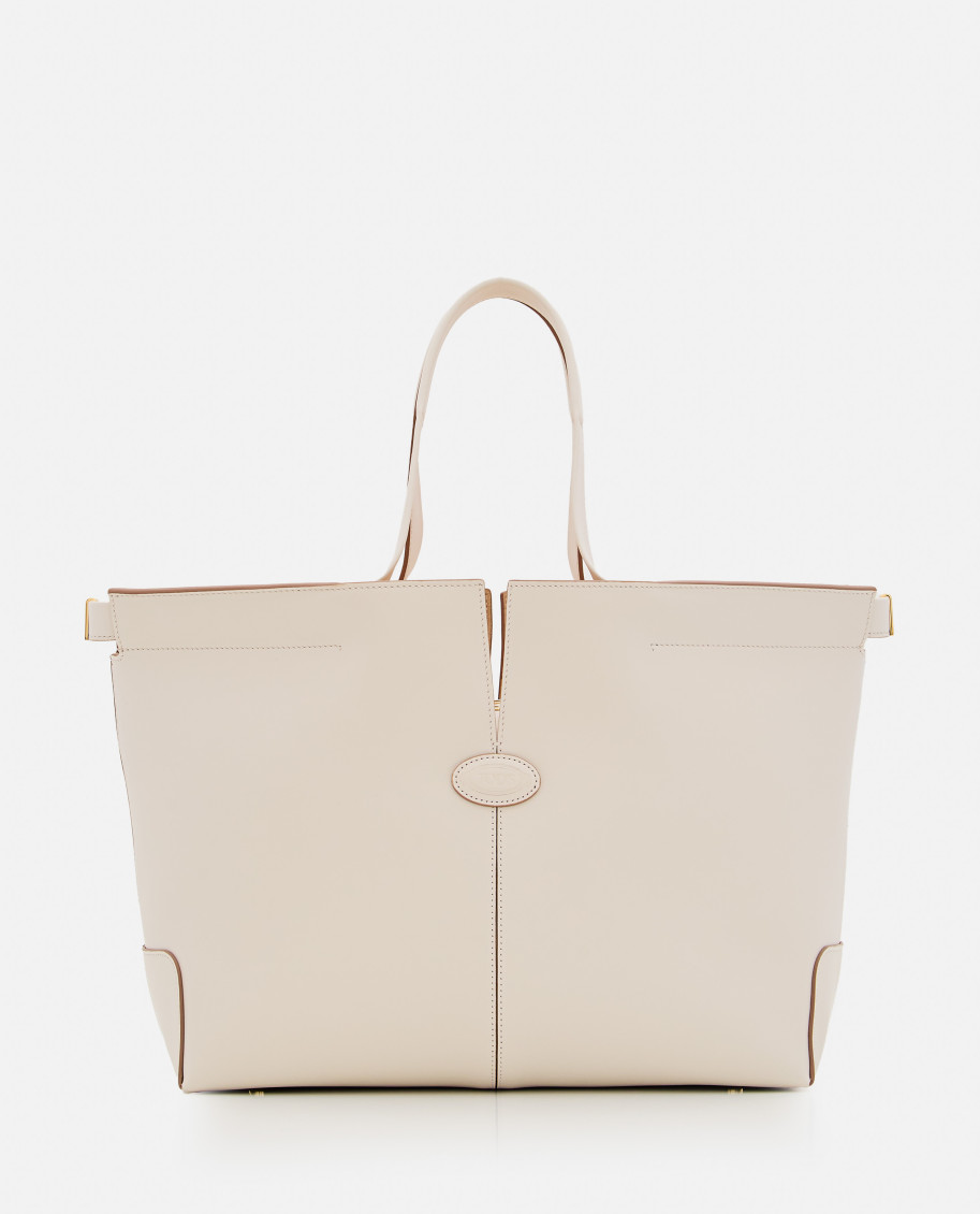 Tod's White Di Bag Folio Tote