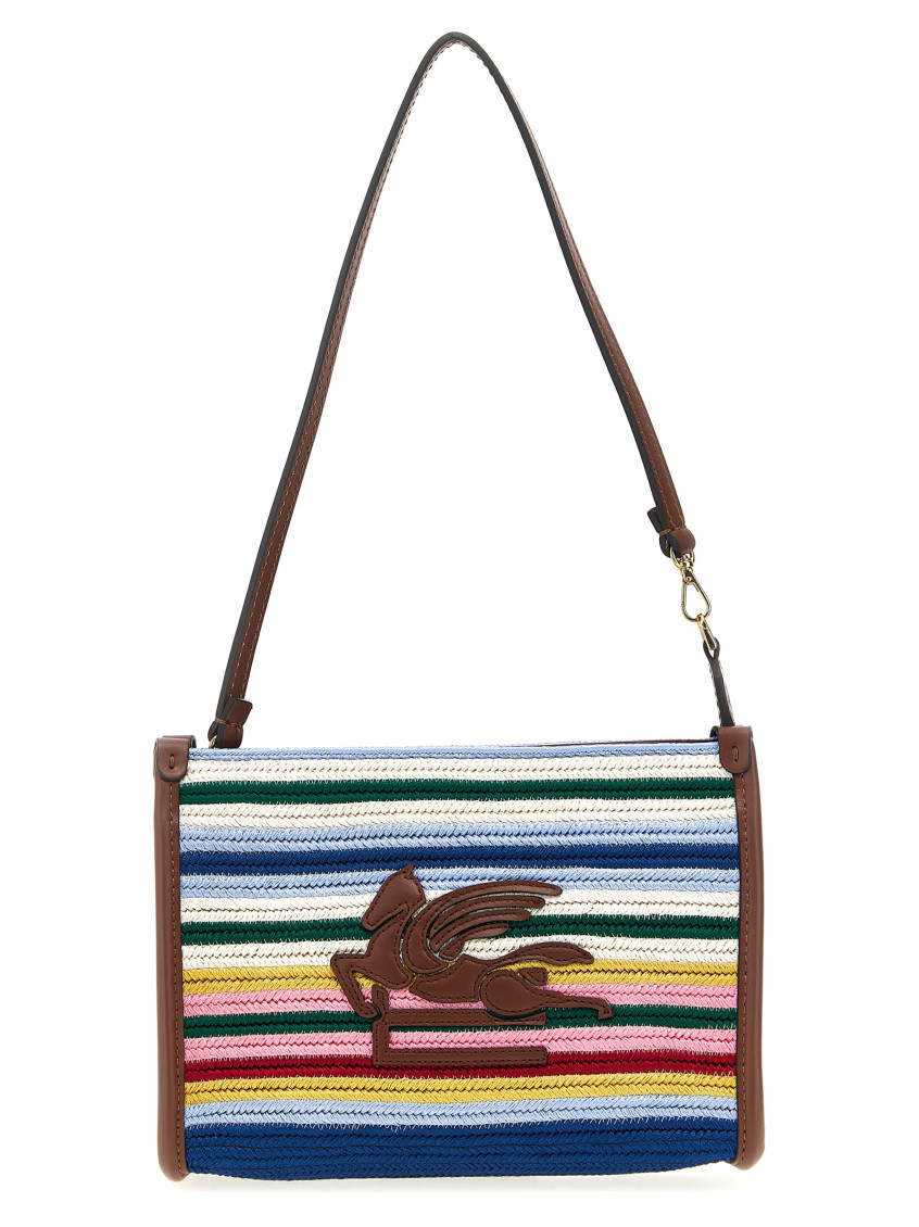 Etro Multicolor Striped Shoulder Bag