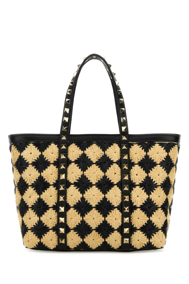 Valentino Garavani Natural Rockstud Mini Tote