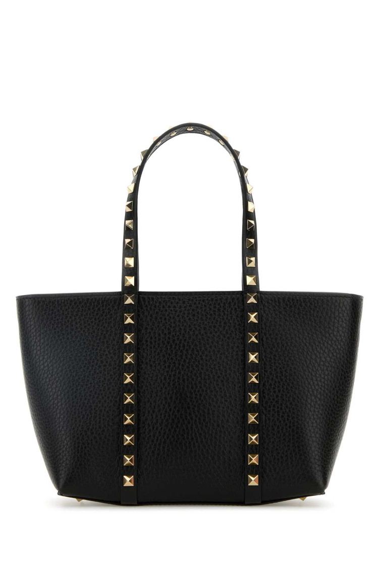 Valentino Garavani Black Rockstud Small Tote