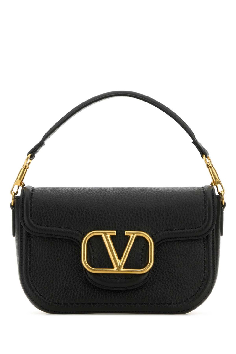Valentino Alltime Grained Leather Shoulder Bag
