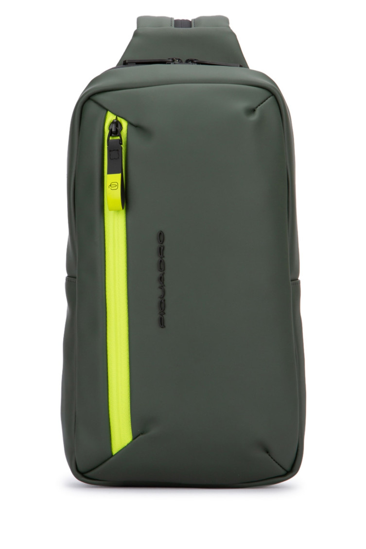 Piquadro Olive Logo-raised Backpack