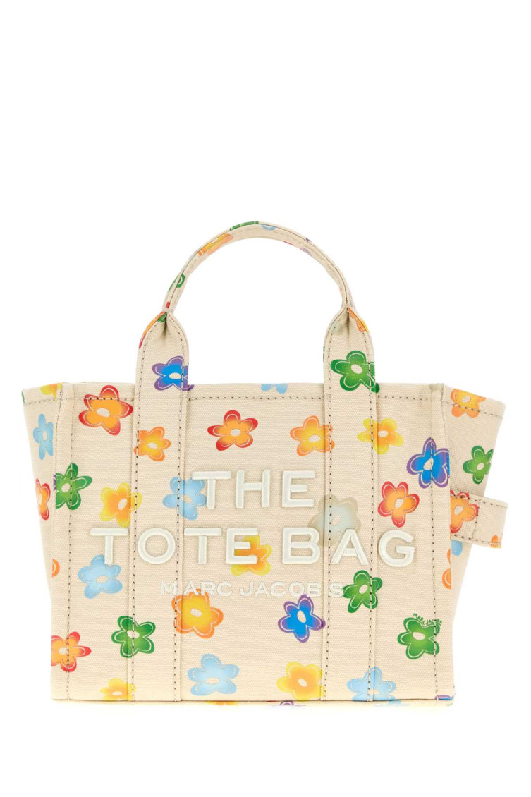 Marc Jacobs The Small Canvas Tote Bag With Flower Print In Multi