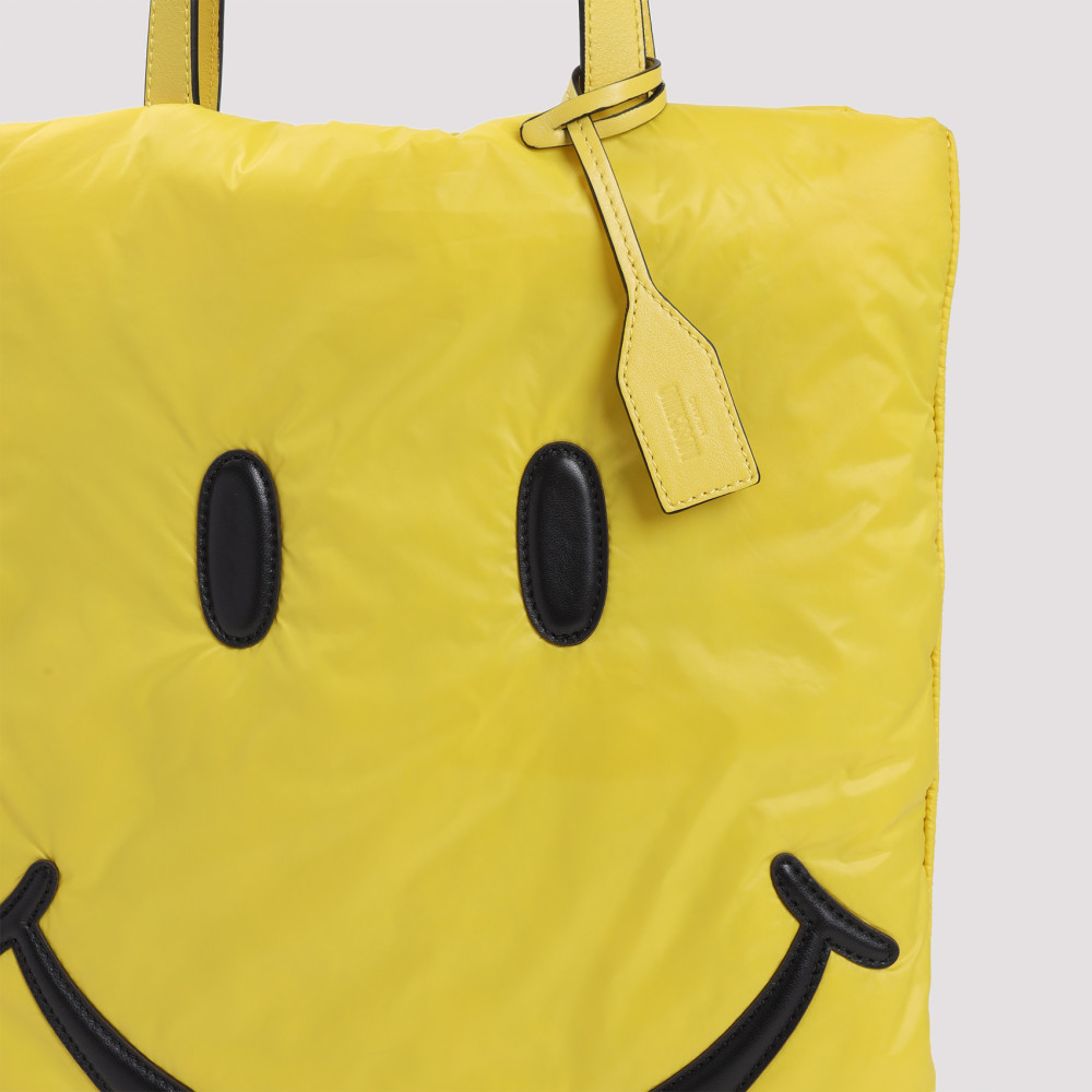 Moschino Yellow Smiley Tote for Women Online USA at Darveys.com