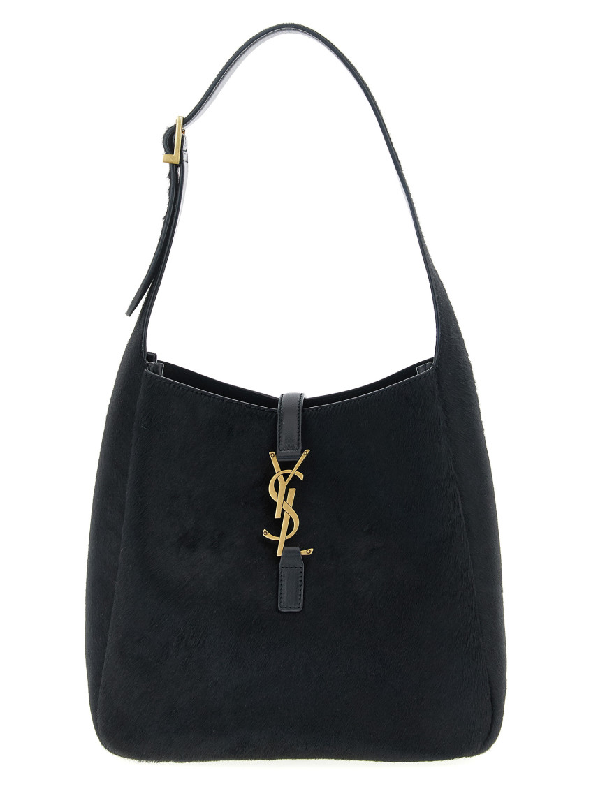 Saint Laurent Black Le 5 A 7 Small Shoulder Bag In Black