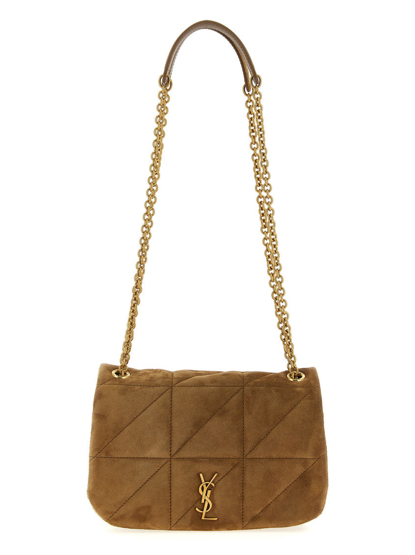 Saint Laurent Beige Jamie 4.3 Mini Shoulder Bag In Brown