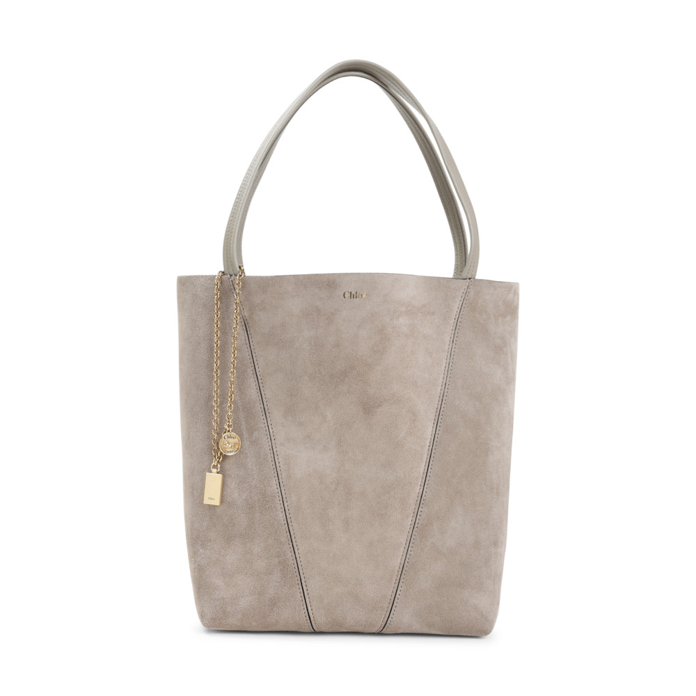 Chloé Grey Spin Tote In Gray