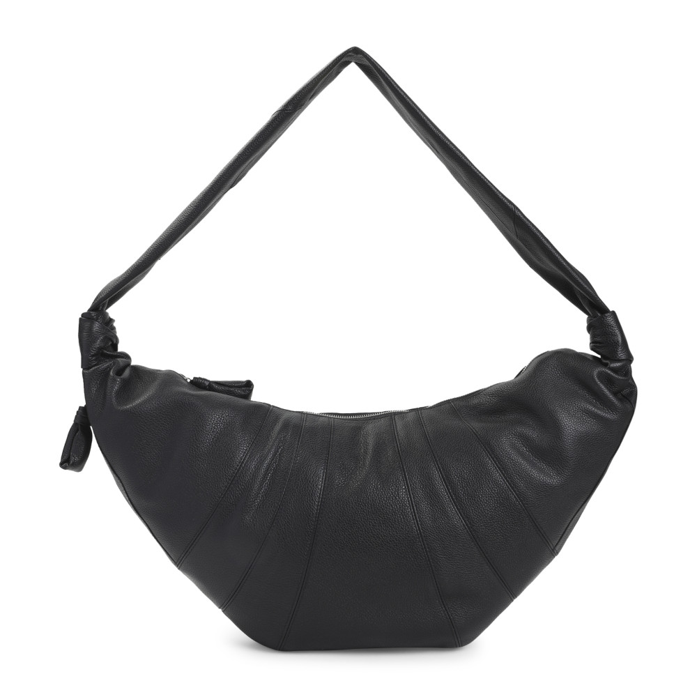 Lemaire Black Croissant Crossbody Bag In Black