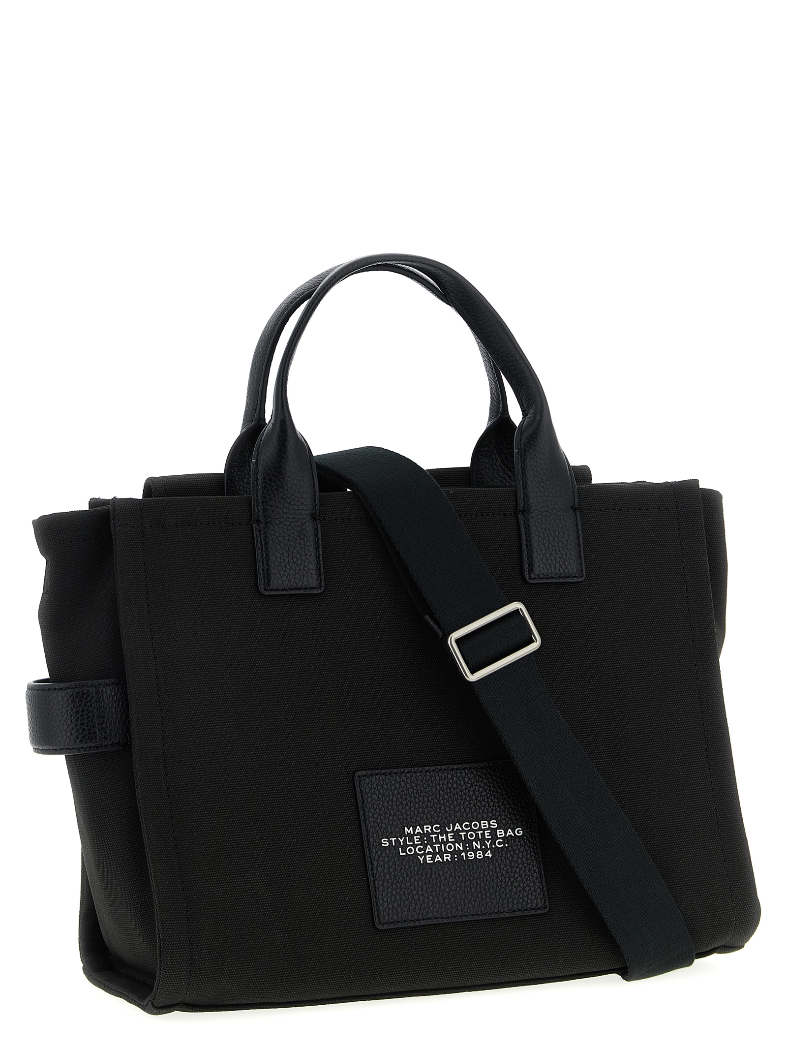 Marc Jacobs Black The Cargo Canvas Medium Tote for Women Online