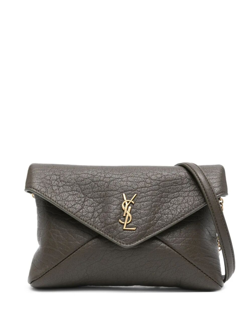 Saint Laurent Olive Cassandre Crossbody Bag In Green