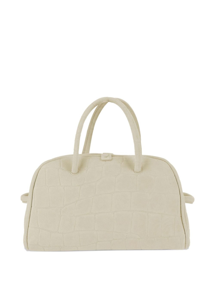 Jacquemus Ivory Turismo Small Duffle Bag In White