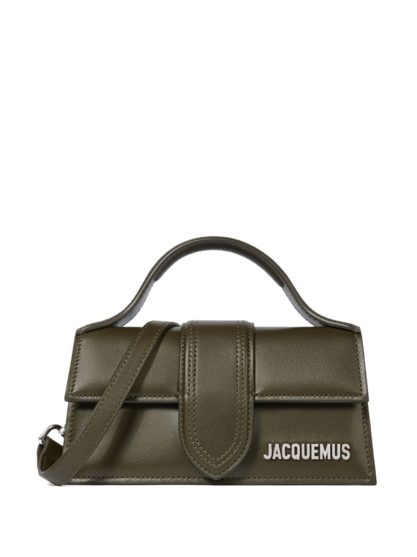 Jacquemus The Bambino Top-handle Leather Tote Bag In Green