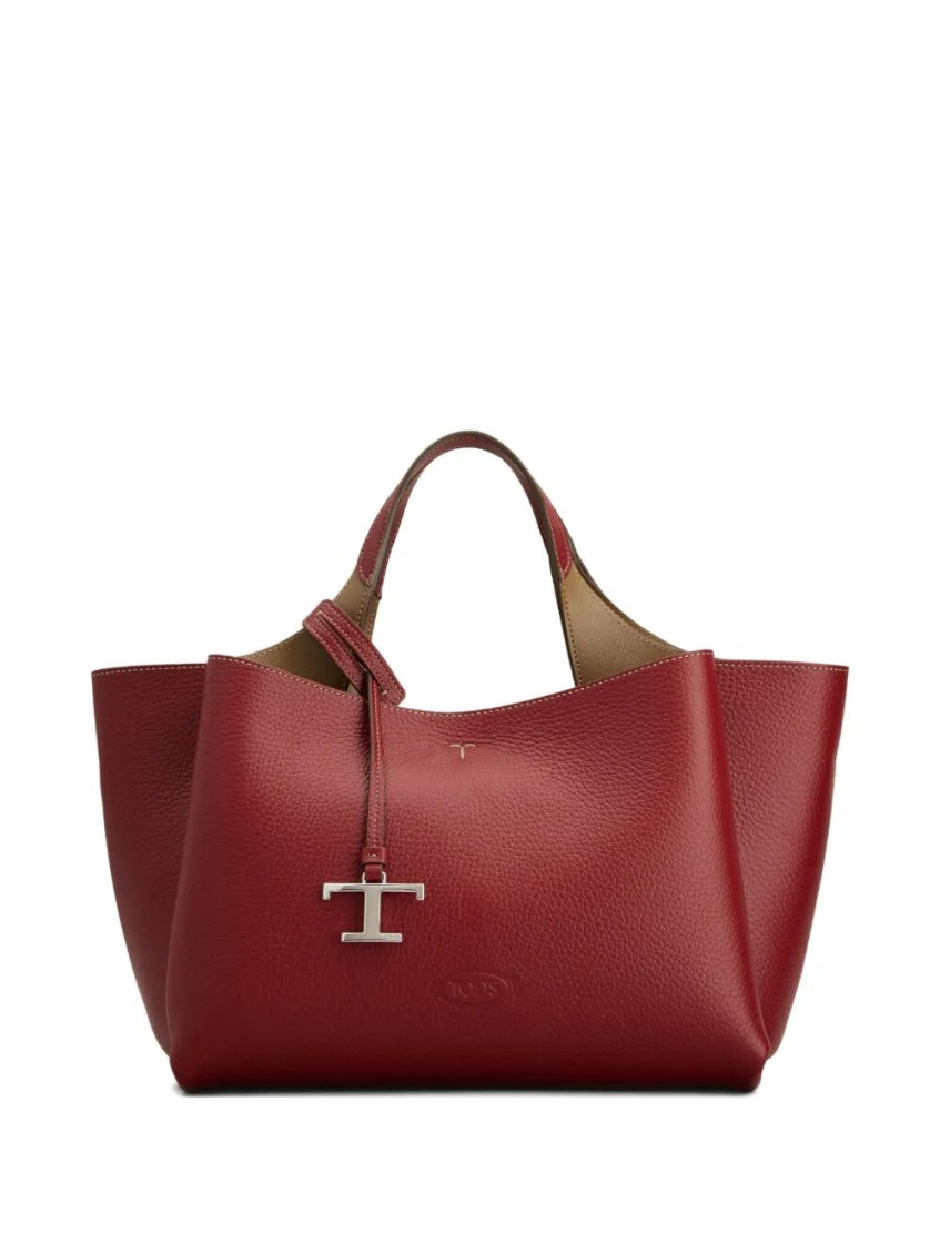 Tod's Mini Double Handle Crossbody Bag In Red
