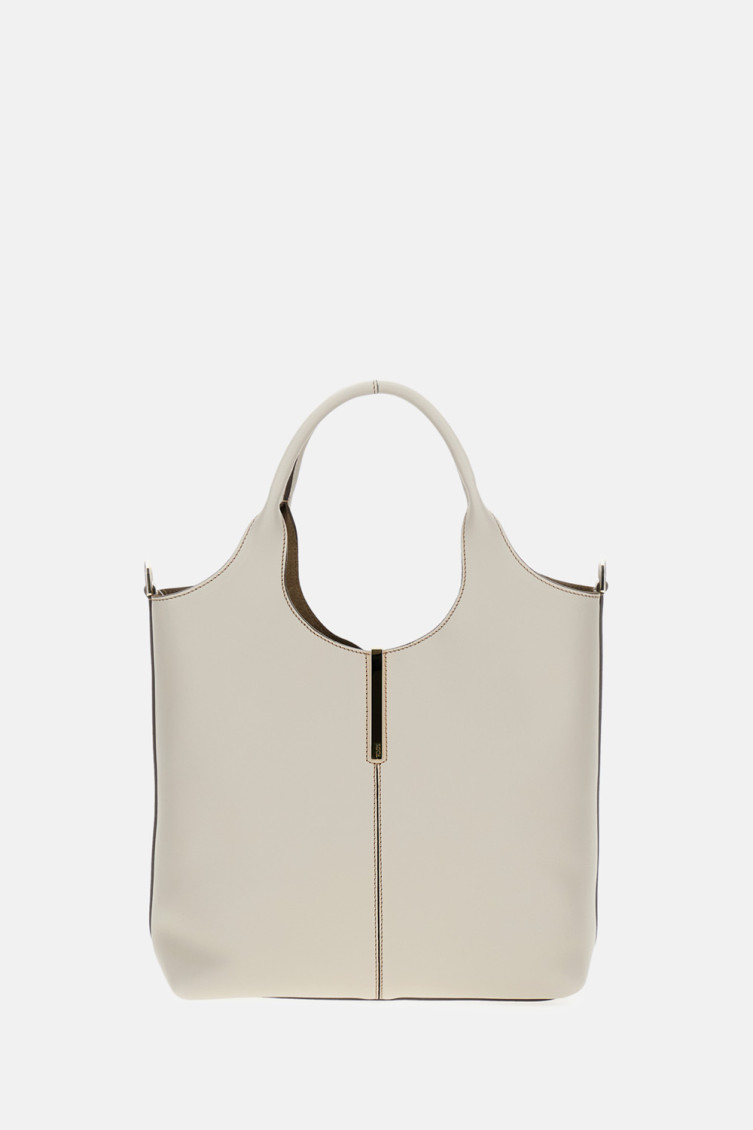 Tod's White Leather Small Tote