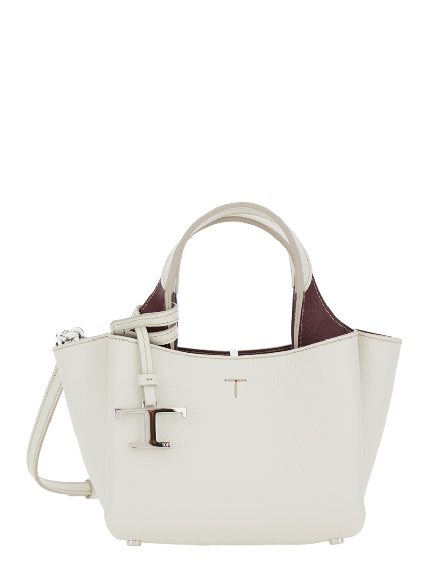 Tod's White Apa Mini Tote