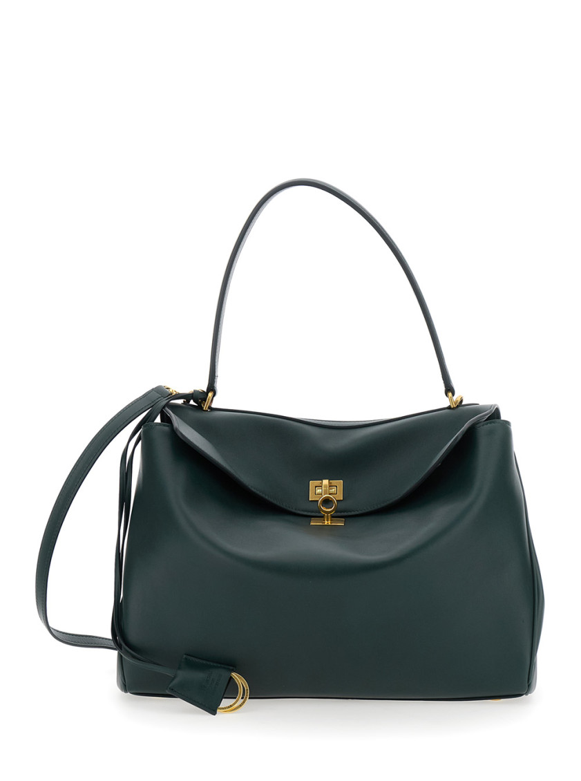 Balenciaga Green Rodeo Medium Handbag In Green