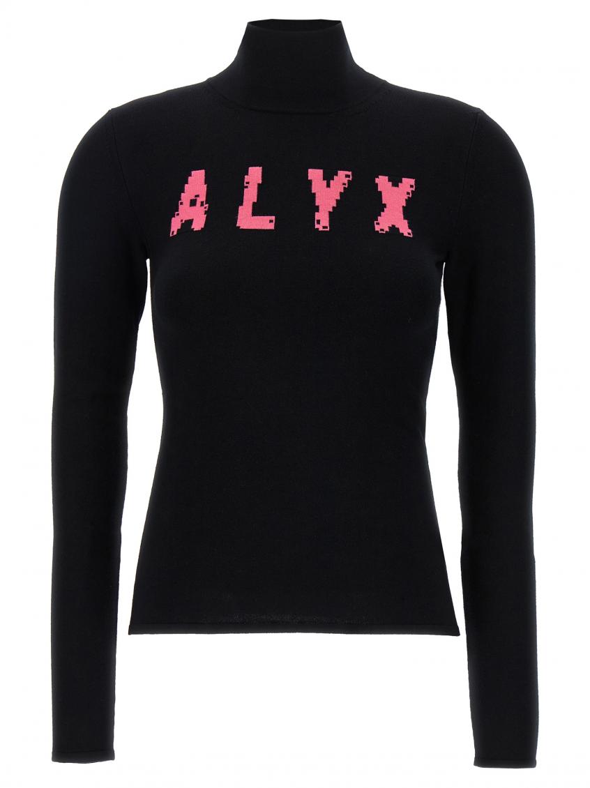 Alyx Black Logo Sweater In Black