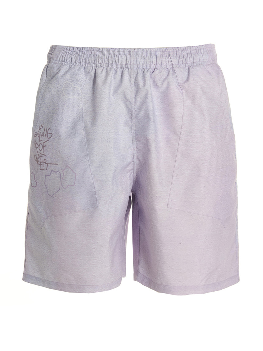 Objects Iv Life Solid Color Nylon Swim Shorts In Purple