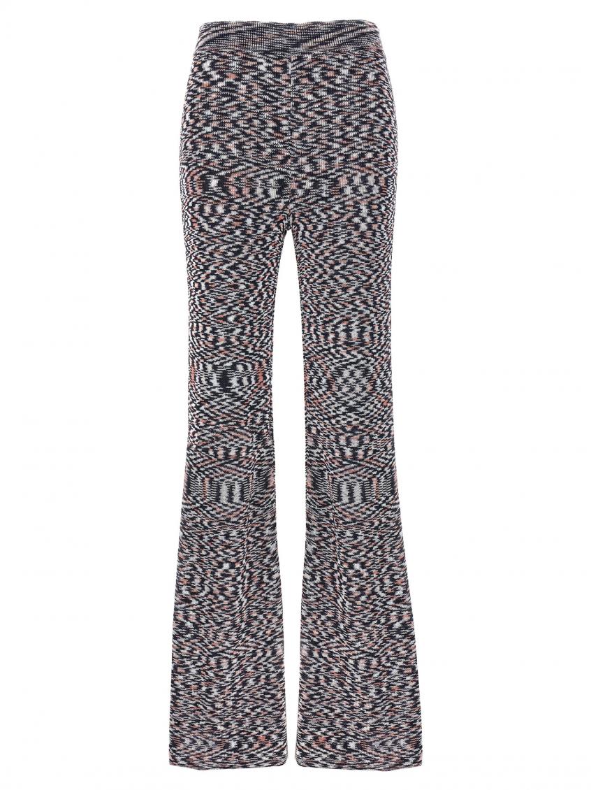 Missoni High-waist Flared Trousers In Multicolor