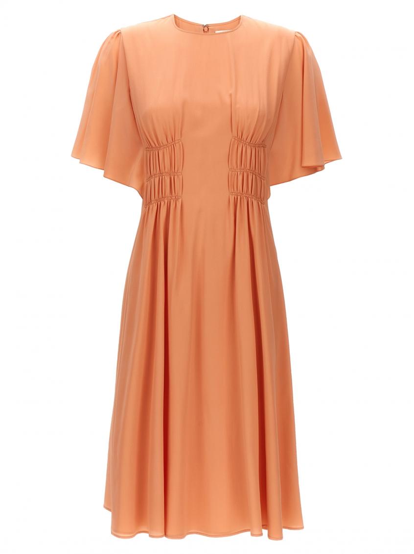 Shop Chloé Light Pink Curled Dress