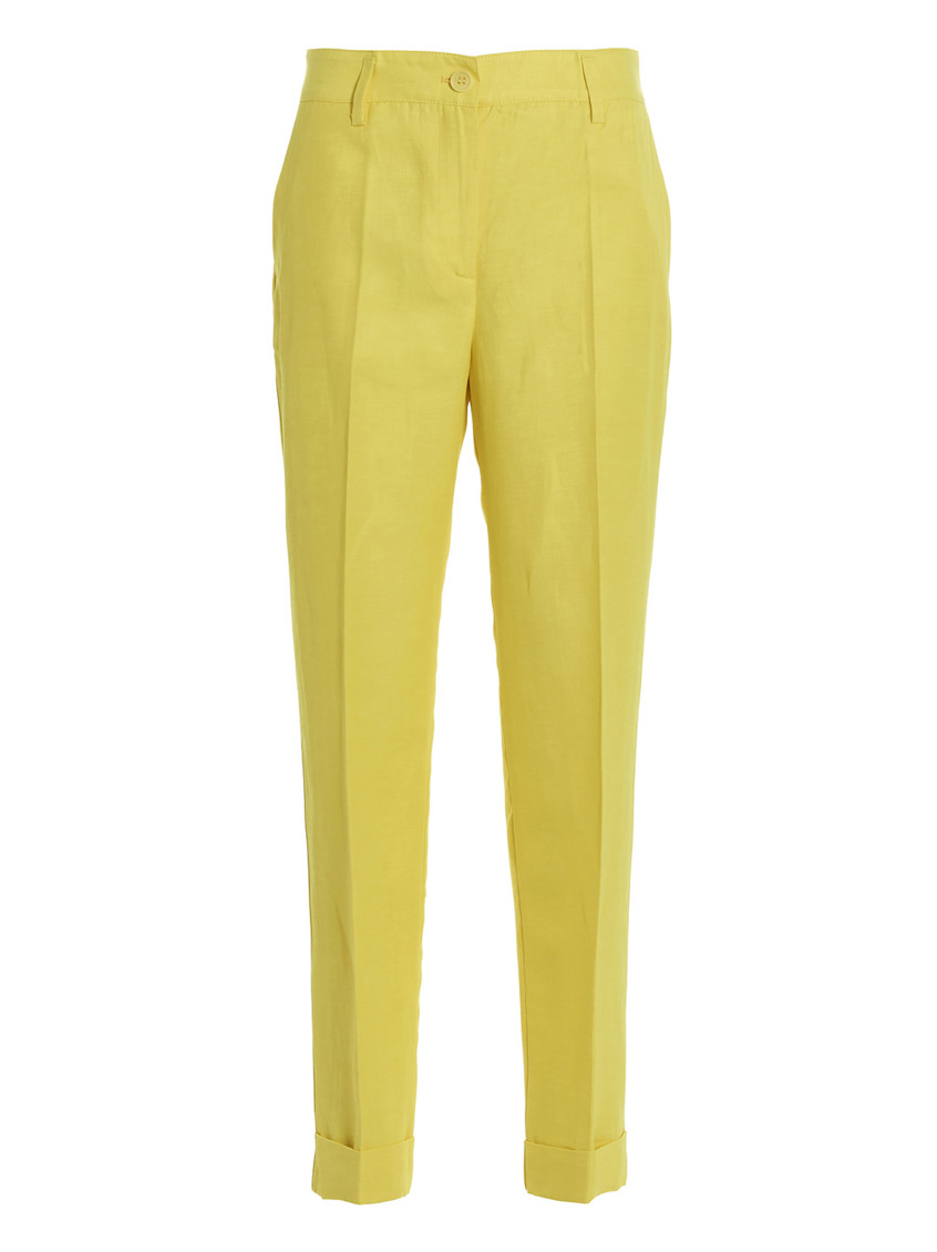 Shop P.a.r.o.s.h Yellow Crease Pants
