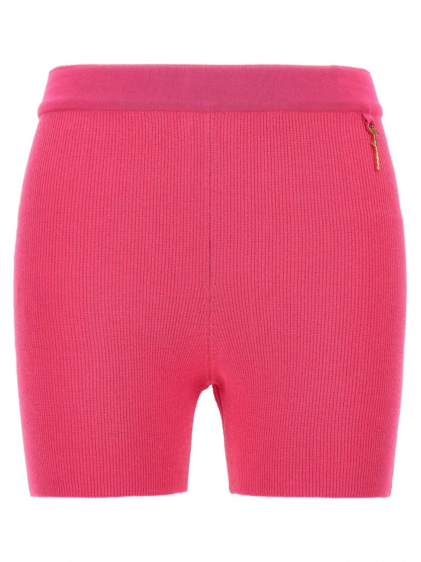 Jacquemus Le Short Pralu Leggings Fuchsia In Fuchsia