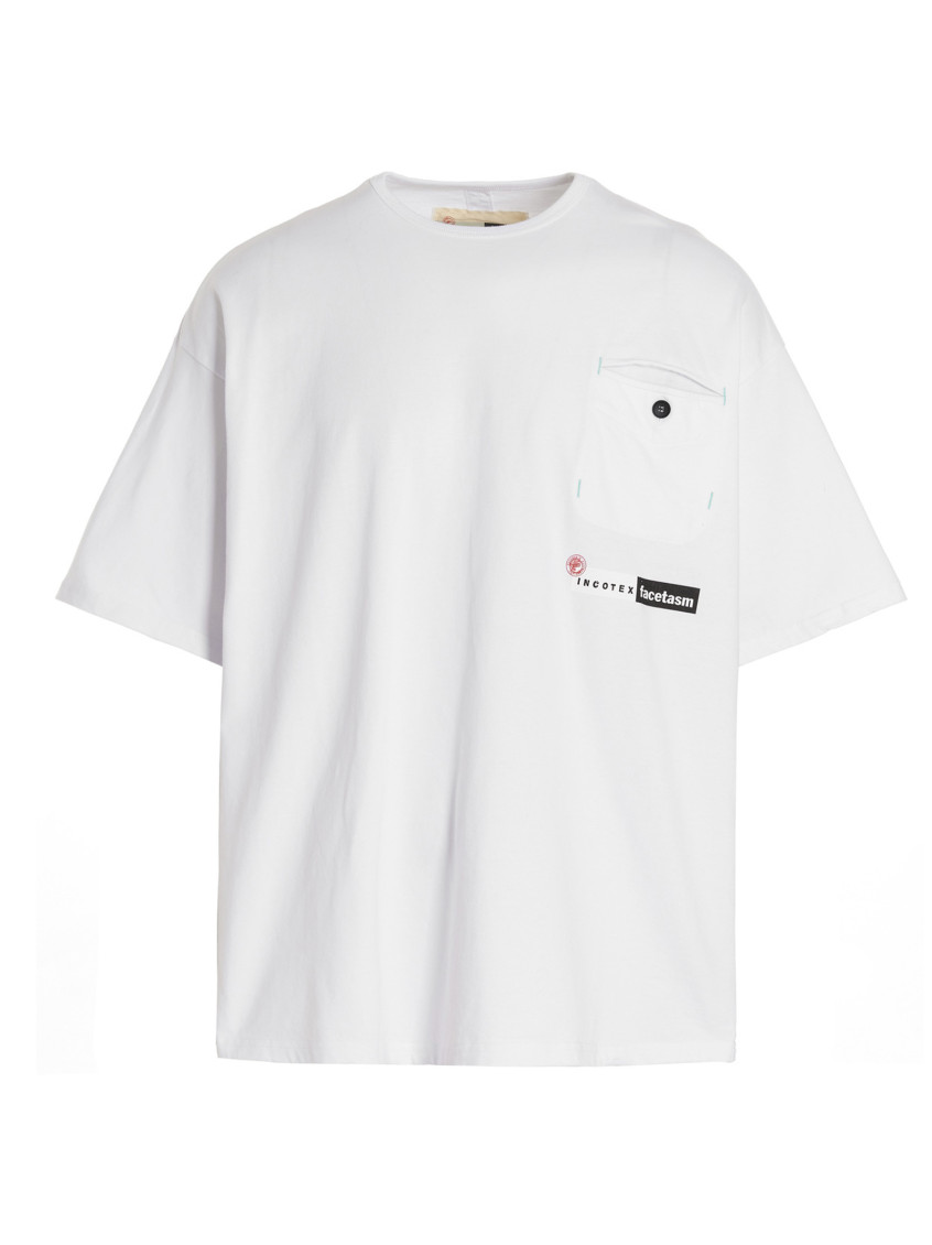 Incotex Logo-print Cotton T-shirt In White