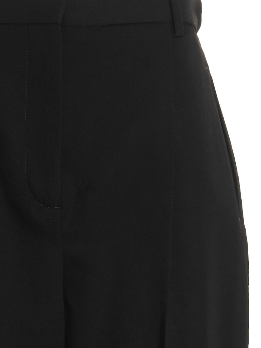 パンツ TORY BURCH Wool twill pants Black  144748 Tory Burch Wool Twill Trousers | Black | FARFETCH GE