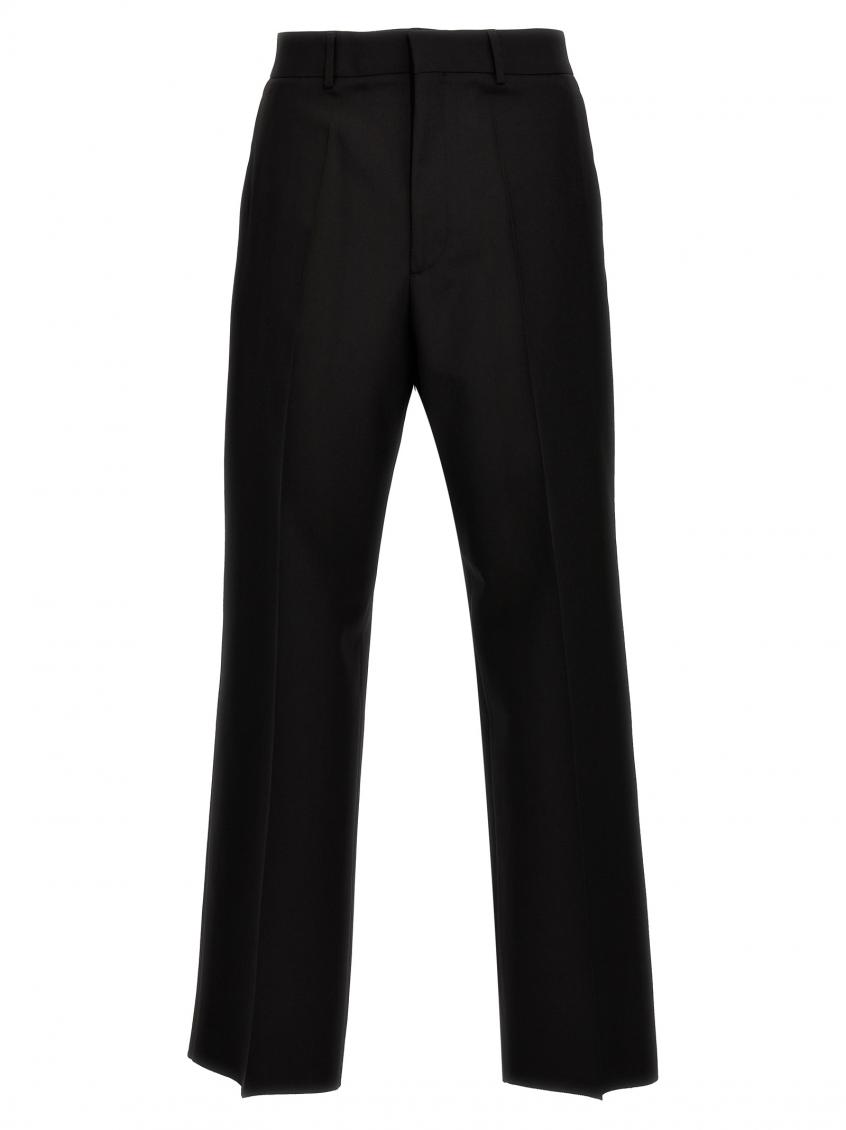 VALENTINO GARVANI黒 スラックス Valentino Garavani Black Wool Pants for Men Online USA at Darveys.com