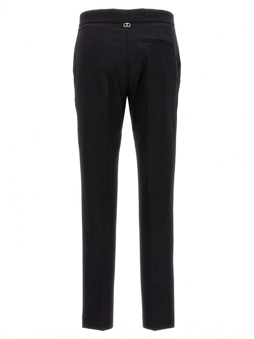 パンツ TWIN SET Wool pants Black Twin Set Black Wool Pants for Women Online USA at Darveys.com