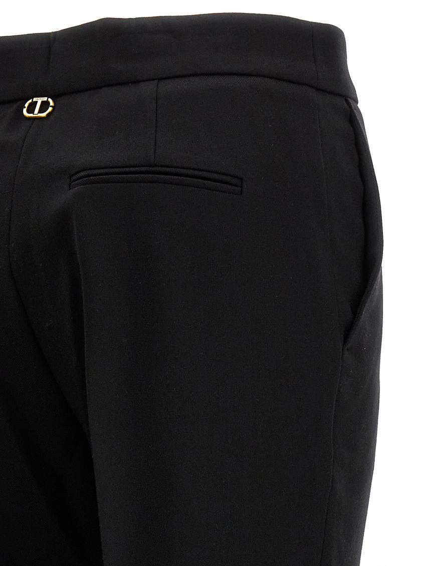 パンツ TWIN SET Wool pants Black Twin Set Black Wool Pants for Women Online USA at Darveys.com