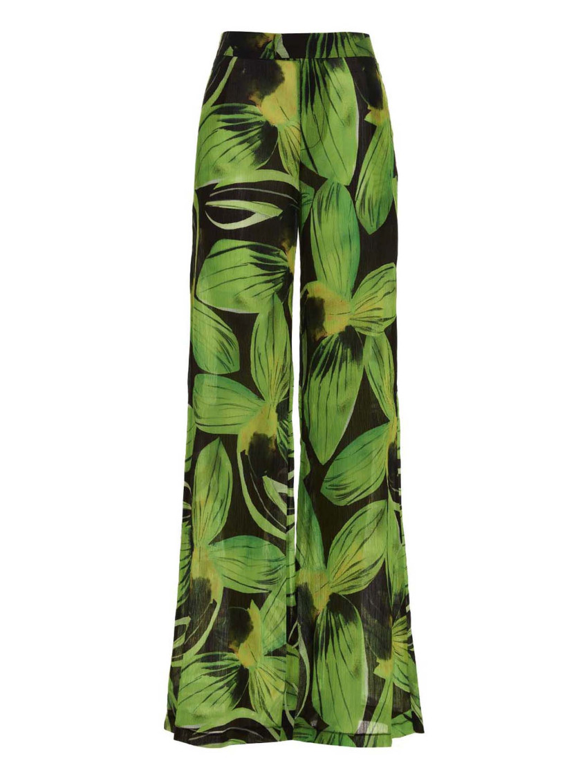 Shop Louisa Ballou Multicolor Wide Leg Pants