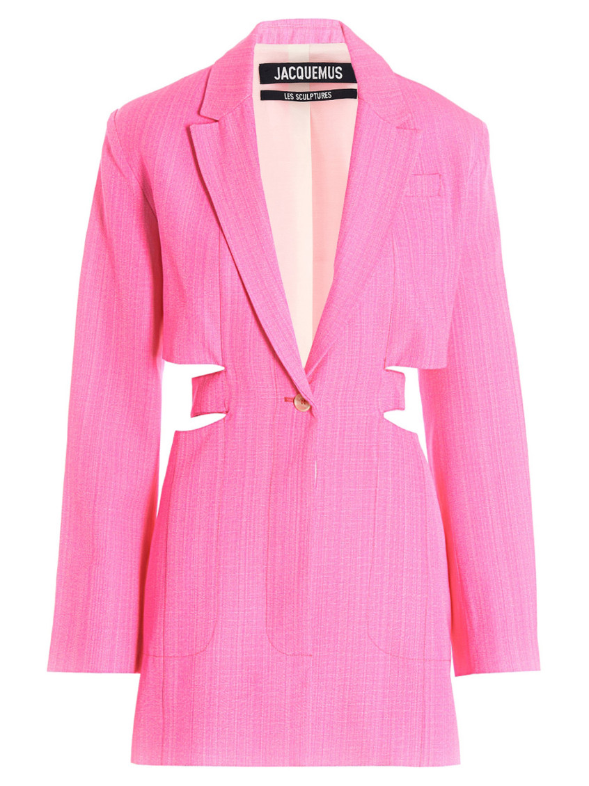 Shop Jacquemus Light Pink La Robe Bari Dress