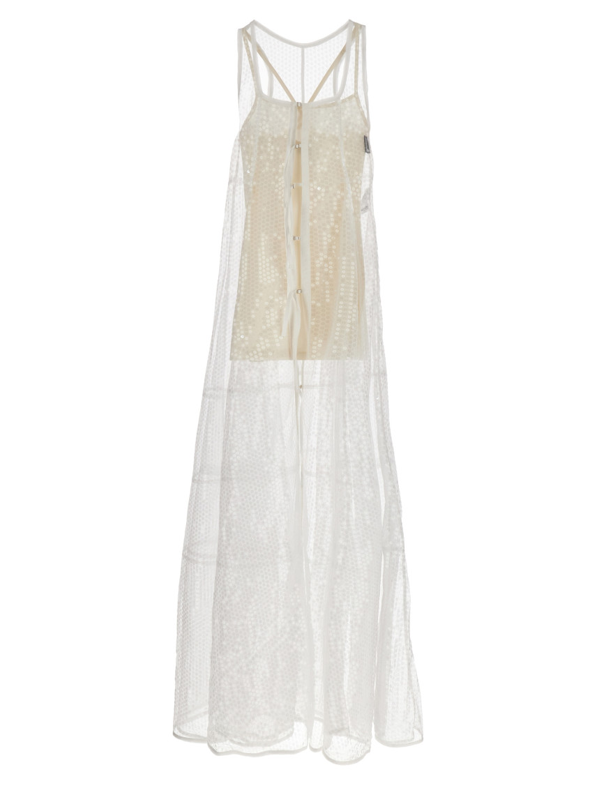 Shop Jacquemus White Le Robe Dentelle Dress