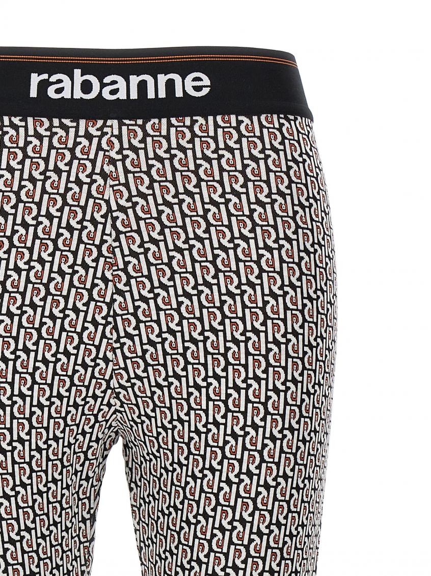 パンツ PACO RABANNE 'Monogram' leggings Multicolor Paco Rabanne Multicolor Monogram Leggings for Women Online